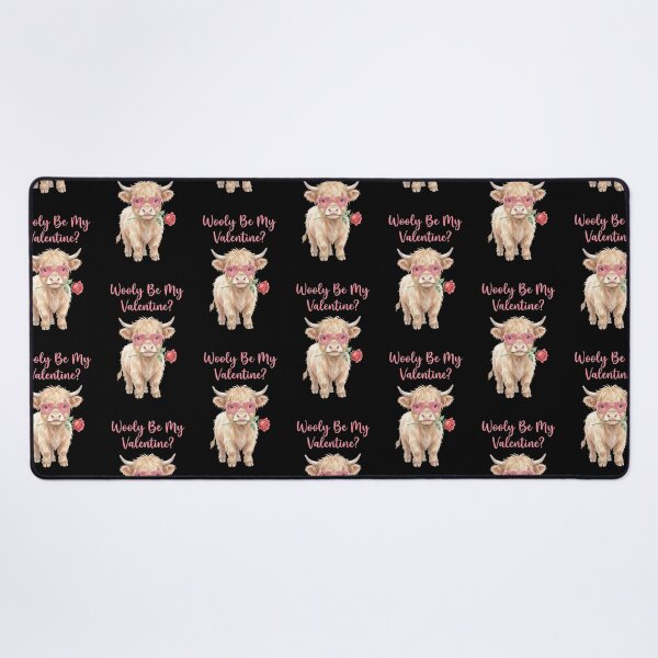 Item preview, Wooly Be My Valentine Highland Cow – Cute Farm Animal Funny Pun Valentine's Day Card Design designed and sold by Luminari Creations.