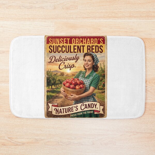 Item preview, Sunset Orchard Charm: Vintage Apple Harvest Delight designed and sold by ForeverPrintsOK.