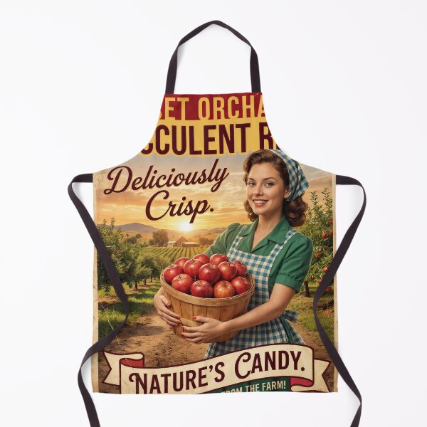 Item preview, Sunset Orchard Charm: Vintage Apple Harvest Delight designed and sold by ForeverPrintsOK.