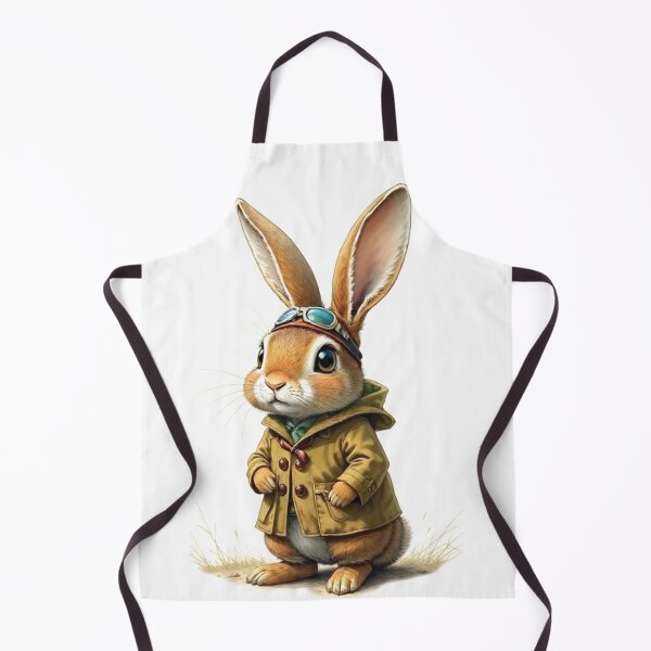 Item preview, cute pilot rabbit designed and sold by Dogandesighn.