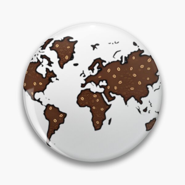 Item preview, Coffee Bean World Map Design designed and sold by SunkenCost.
