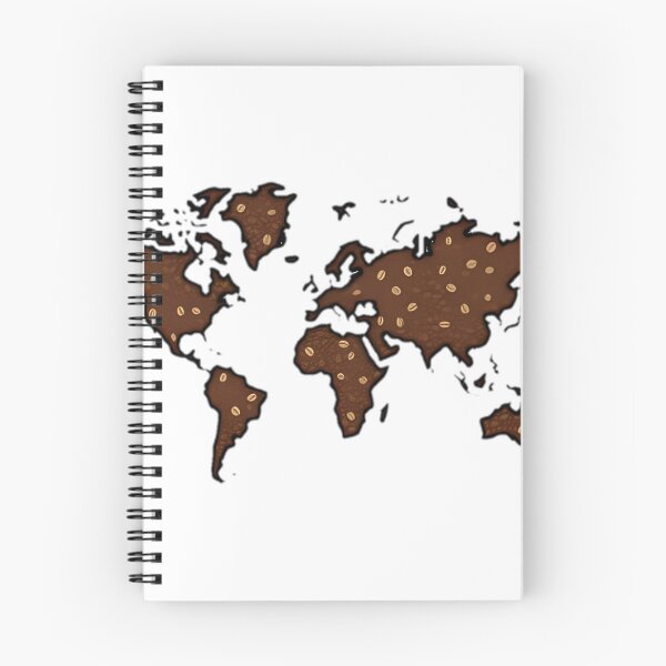 Item preview, Coffee Bean World Map Design designed and sold by SunkenCost.