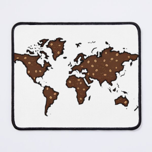 Item preview, Coffee Bean World Map Design designed and sold by SunkenCost.