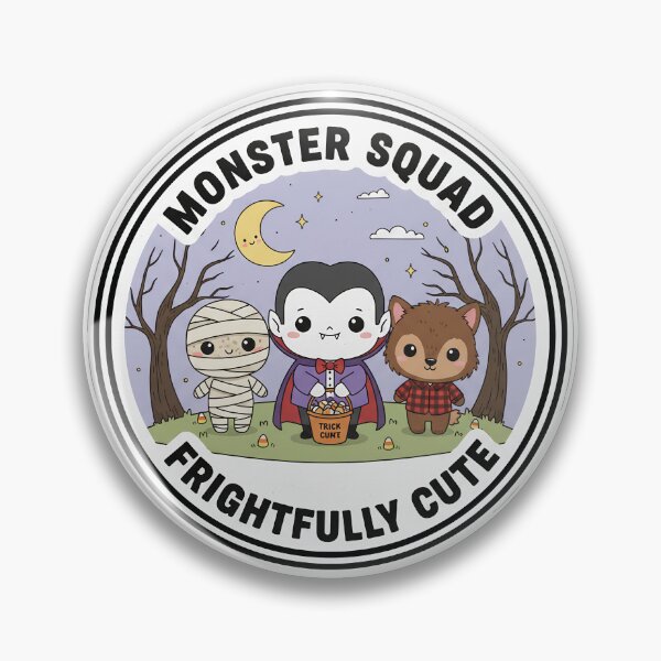 Item preview, Monster Squad Frightfully Cute: Chibi Vampire, Mummy & Werewolf Trio designed and sold by GeminiDaydreamer.