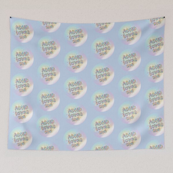 Item preview, ADHD Loves Me Neurodiversity Self-Love Design designed and sold by PixelQ.