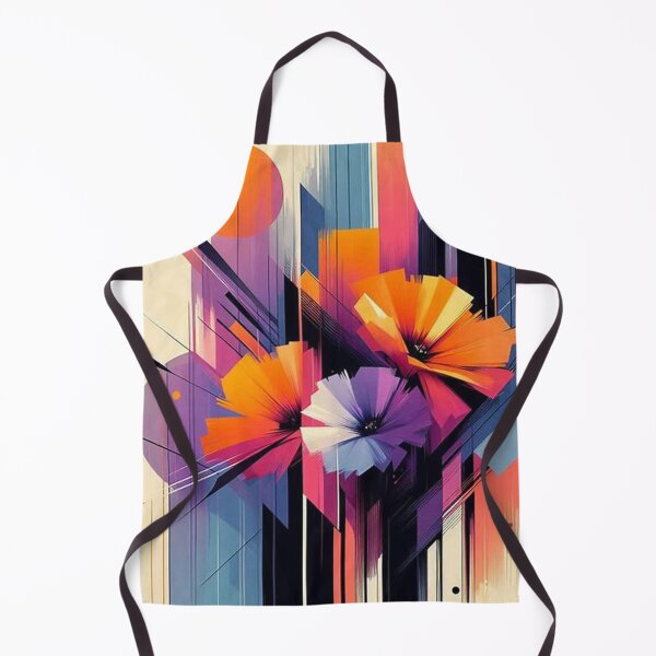 Item preview, Chromatic Bloom II – Abstract Geometric Floral Art designed and sold by Okmanoo.