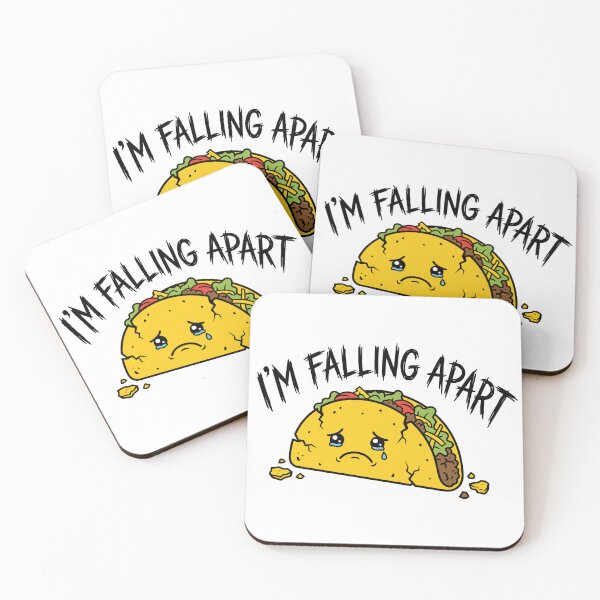 Item preview, I’m Falling Apart Funny Taco Mood Food Humor Design designed and sold by CreativeHymms.