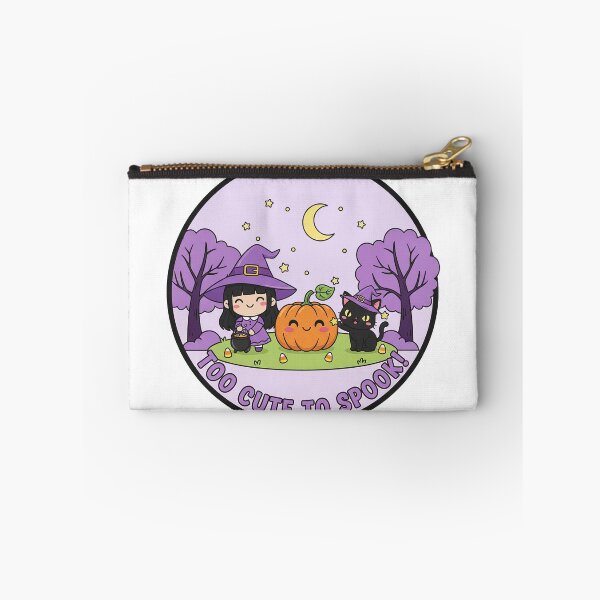 Item preview, Frightfully Cute Chibi Witch and Pumpkin Trick or Treat  designed and sold by GeminiDaydreamer.
