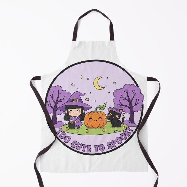 Item preview, Frightfully Cute Chibi Witch and Pumpkin Trick or Treat designed and sold by GeminiDaydreamer.