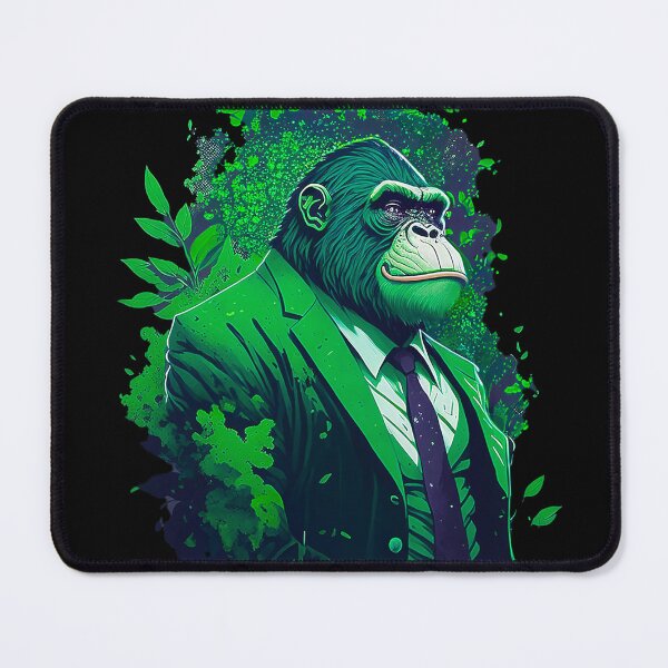 Item preview, Apes To The Moon - Diamond Hands Gorilla in Green Suit designed and sold by misticalplace.
