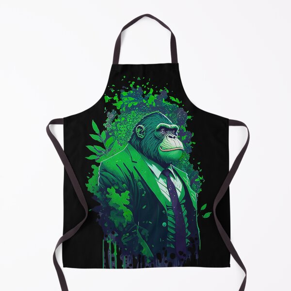 Item preview, Apes To The Moon - Diamond Hands Gorilla in Green Suit designed and sold by misticalplace.