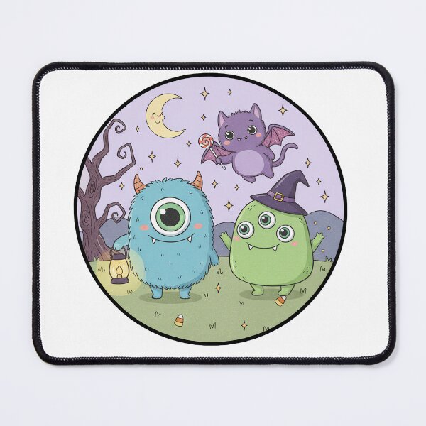 Item preview, Spooky Sweet Chibi Monster Trio Halloween Fun designed and sold by GeminiDaydreamer.