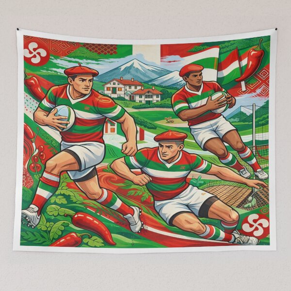 Item preview, Basque Rugby – Strength, Pride & Passion designed and sold by Gino64.