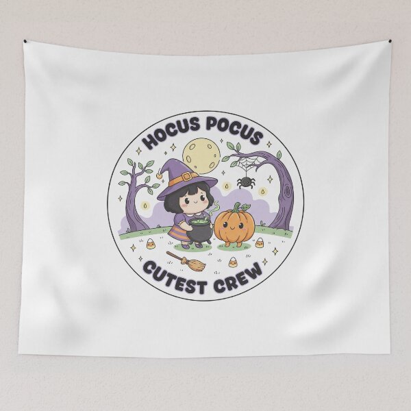 Item preview, Sweet & Spooky Happy Halloween Witch and Pumpkin designed and sold by GeminiDaydreamer.