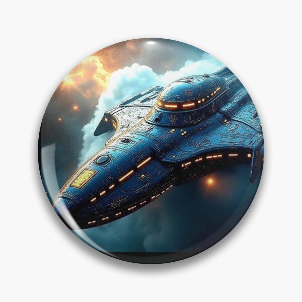 Item preview, Nebula Drift – Futuristic Starship in Cosmic Clouds designed and sold by Dogandesighn.