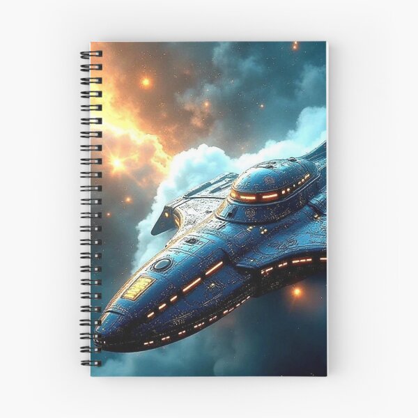 Item preview, Nebula Drift – Futuristic Starship in Cosmic Clouds designed and sold by Dogandesighn.