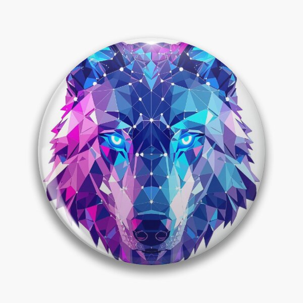 Item preview, Vibrant Geometric Wolf for Print Design designed and sold by Wonderful Designs.