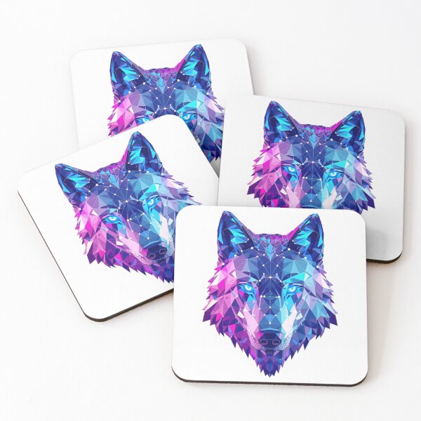 Item preview, Vibrant Geometric Wolf for Print Design designed and sold by Wonderful Designs.