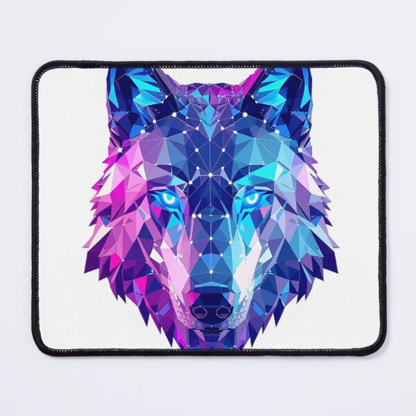 Item preview, Vibrant Geometric Wolf for Print Design designed and sold by Wonderful Designs.