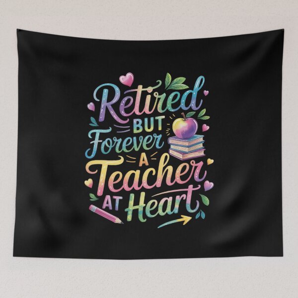 Item preview, Retired But Forever A Teacher At Heart Retirement  designed and sold by MyzoToyota.