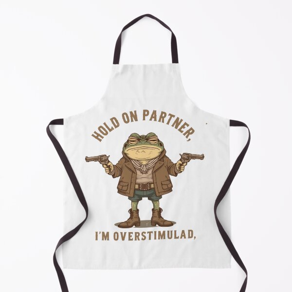 Item preview, Hold On Partner I’m Overstimulated Shirt, Funny Frog Cowboy Meme Tee, Vintage Western Frog Graphic, Neurodivergent Humor designed and sold by Printsouf.
