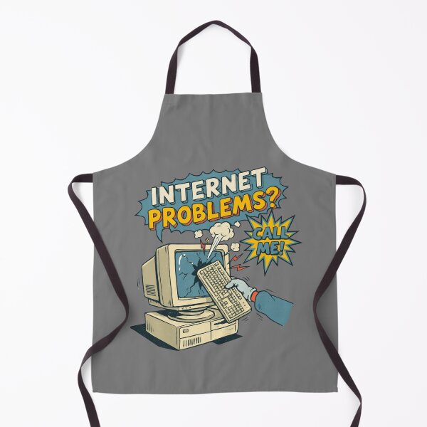 Item preview, Internet Problems? Call Me! – Funny IT Humor Retro Computer designed and sold by Cree8if.