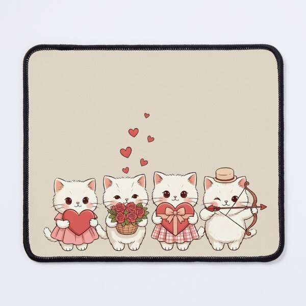 Item preview, Sweet Valentine Cats designed and sold by dudelinart.