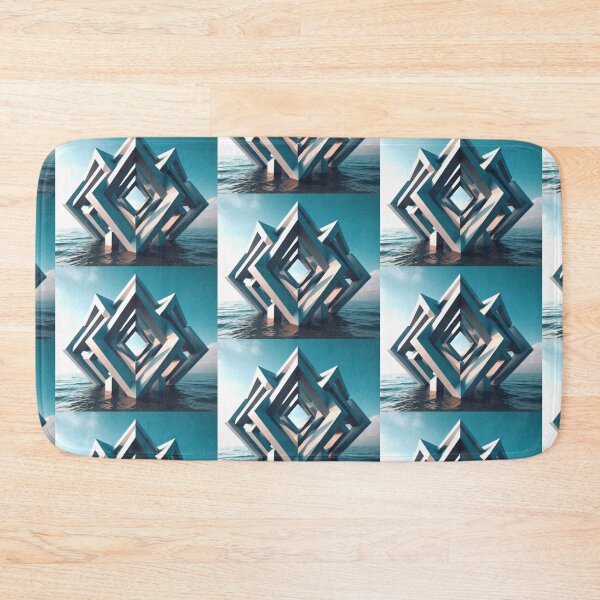 Item preview, Reflected Structure – Geometric Calm in Water designed and sold by Dogandesighn.