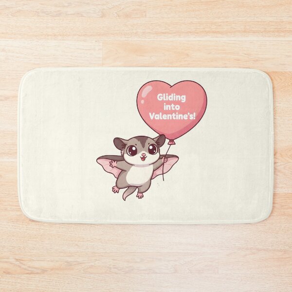 Item preview, Gliding into Valentine's! Kawaii Sugar Glider Heart Art designed and sold by arup7980.