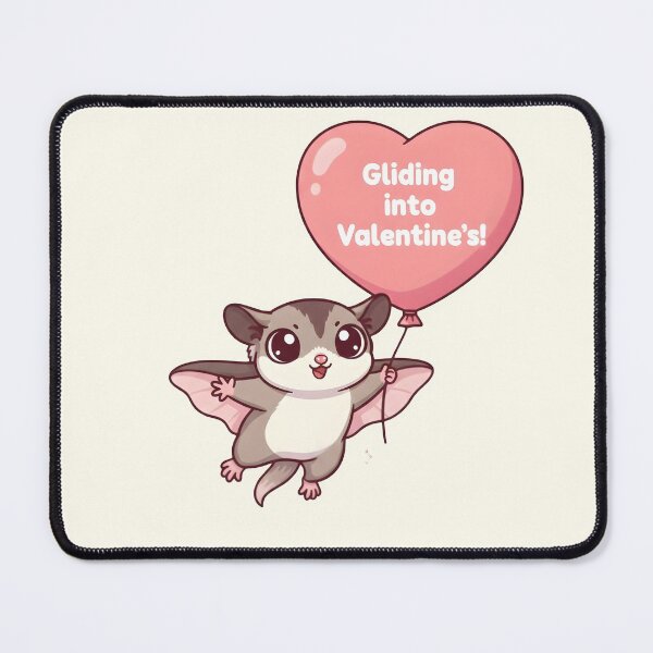 Item preview, Gliding into Valentine's! Kawaii Sugar Glider Heart Art designed and sold by arup7980.