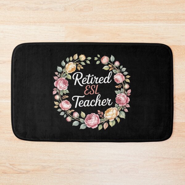 Item preview, Retired ESL Language Teacher Female Retirement Floral  designed and sold by MyzoToyota.