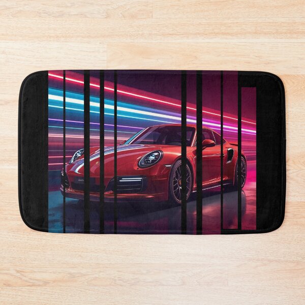 Item preview, Porsch 911 Turbo S inspired Design Vintage racing poster style, dynamic motion lines 3 designed and sold by Neon G.