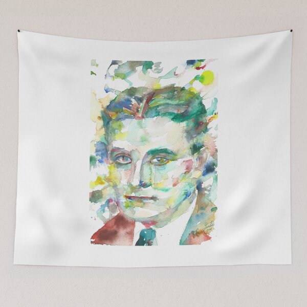 Item preview, F. SCOTT FITZGERALD - watercolor portrait.2 designed and sold by lautir.