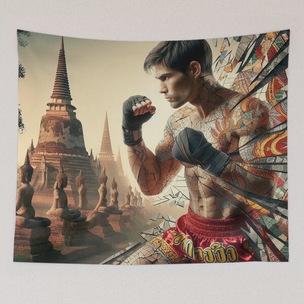 Item preview, Temple Spires Rising - Muay Thai Ascending designed and sold by Vanich-Panich.