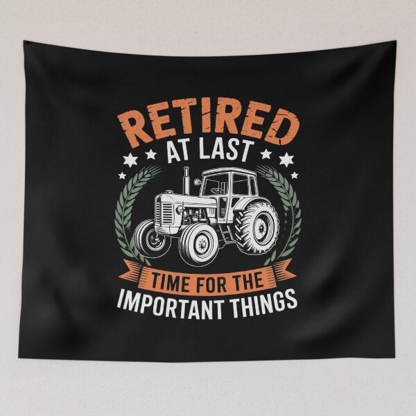 Item preview, Retired farmer farm pensioner tractor Retirement  designed and sold by MyzoToyota.