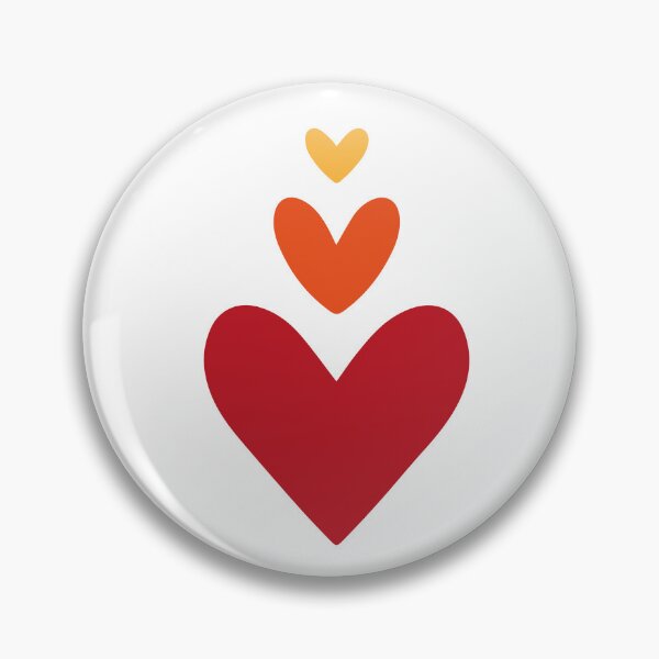 Item preview, Vertical Heart Stack - Sunshine to Love Gradient designed and sold by Vector Woofs.