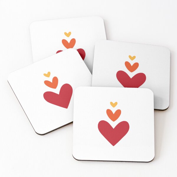 Item preview, Vertical Heart Stack - Sunshine to Love Gradient designed and sold by Vector Woofs.
