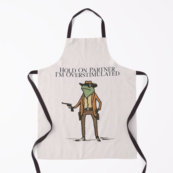 Item preview, Hold On Partner I’m Overstimulated Shirt, Funny Frog Cowboy Meme Tee, Vintage Western Frog Graphic, Neurodivergent Humor T-Shirt designed and sold by Printsouf.