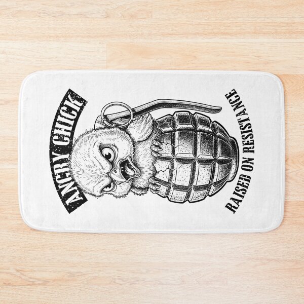 Item preview, Funny Feminist Angry Chick Grenade Raised On Resistance designed and sold by GrandeDuc.