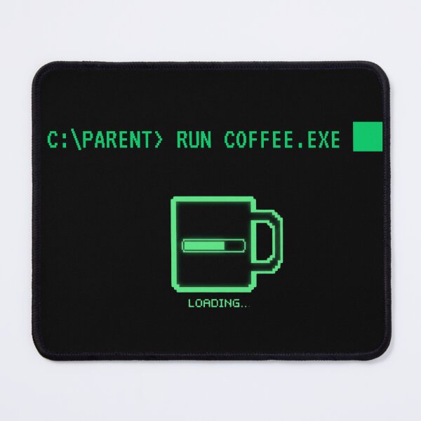 Item preview, Run Coffee.exe - Retro MS-DOS Parent Loading Bar designed and sold by MadeInNapTime.