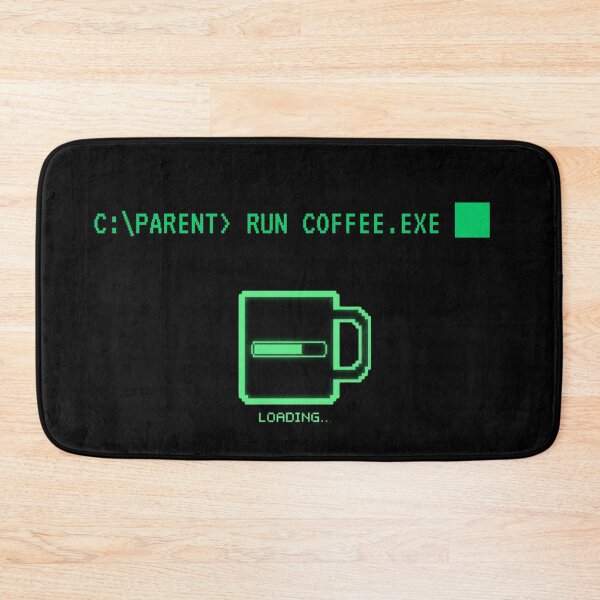 Item preview, Run Coffee.exe - Retro MS-DOS Parent Loading Bar designed and sold by MadeInNapTime.