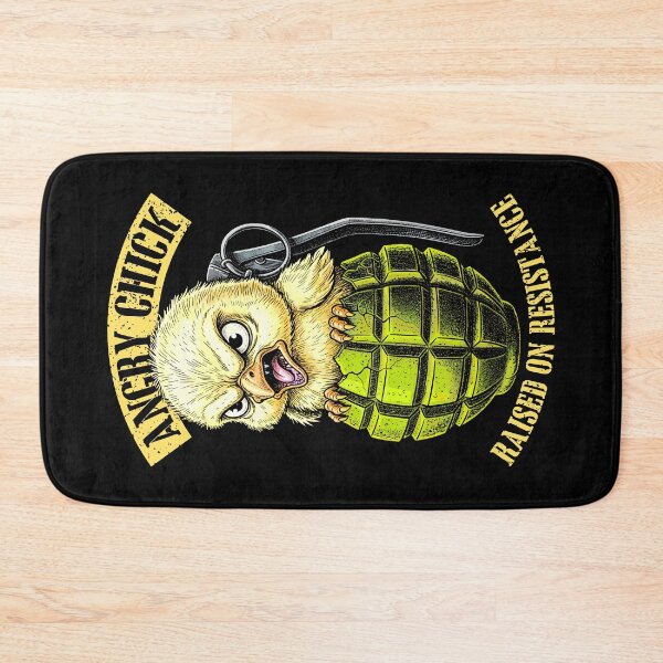 Item preview, Funny Feminist Angry Chick Grenade Raised On Resistance designed and sold by GrandeDuc.