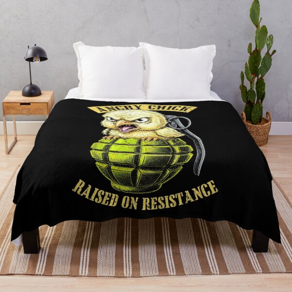 Item preview, Funny Feminist Angry Chick Grenade Raised On Resistance designed and sold by GrandeDuc.