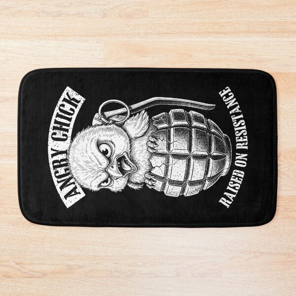 Item preview, Funny Feminist Angry Chick Grenade Raised On Resistance designed and sold by GrandeDuc.