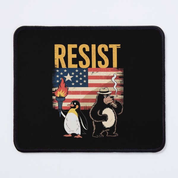 Item preview, Resist Penguins And Bear Resist Protest designed and sold by DigitaldeligArt.