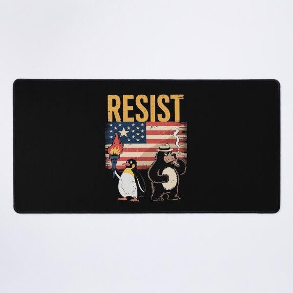Item preview, Resist Penguins And Bear Resist Protest  designed and sold by DigitaldeligArt.