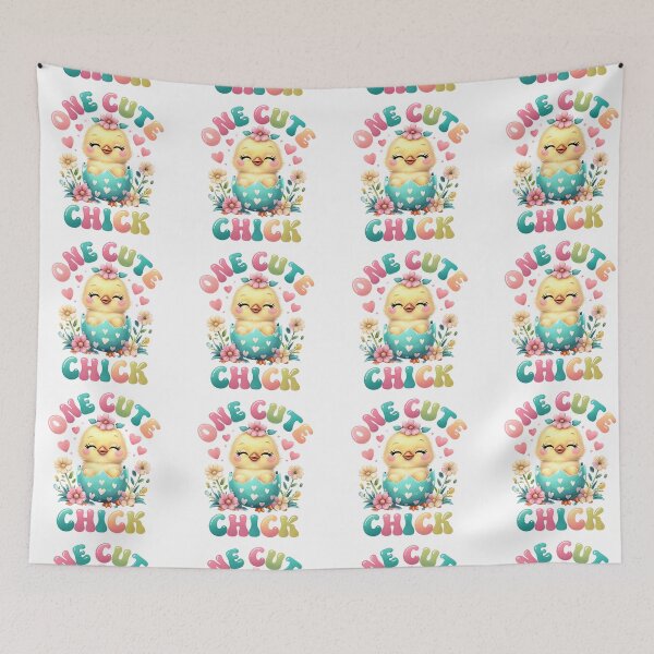 Item preview, One Cute Chick First Birthday Baby Design designed and sold by LunaPixelStudio.