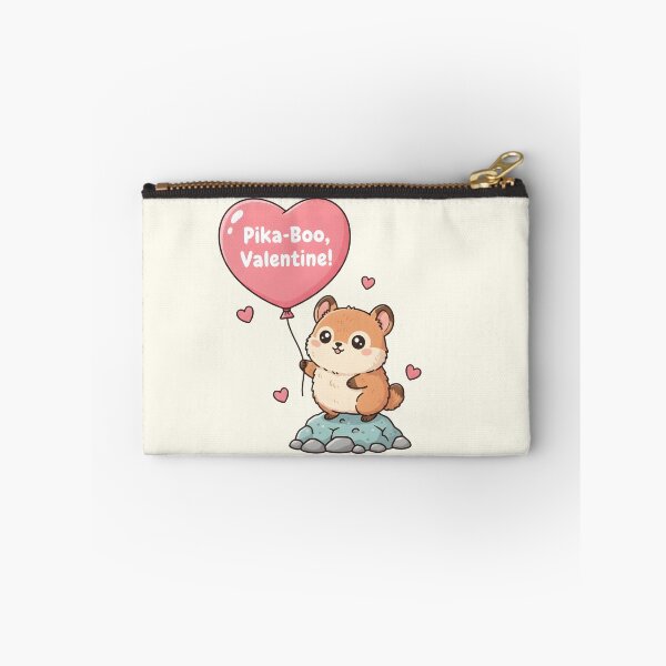 Item preview, Kawaii Pika-Boo Valentine Heart Balloon Cute Pika Pun designed and sold by arup7980.