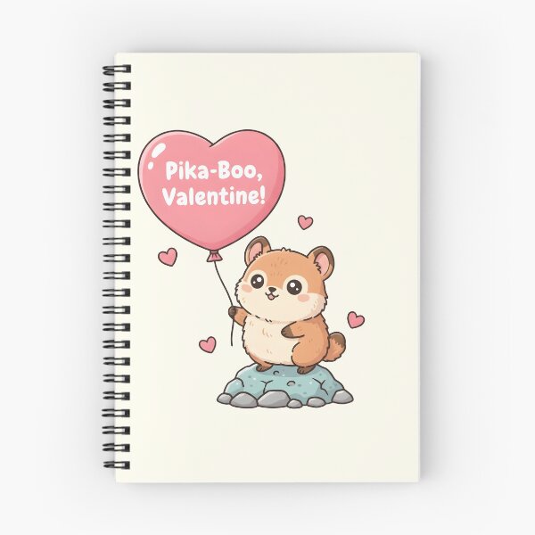 Item preview, Kawaii Pika-Boo Valentine Heart Balloon Cute Pika Pun designed and sold by arup7980.
