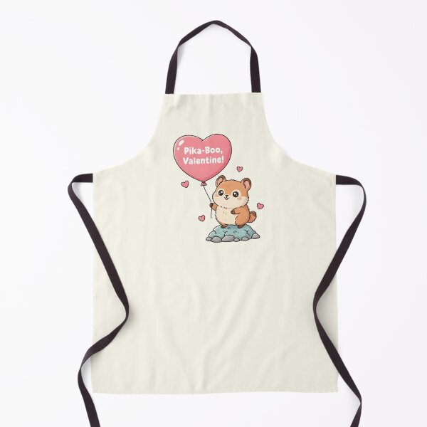 Item preview, Kawaii Pika-Boo Valentine Heart Balloon Cute Pika Pun designed and sold by arup7980.